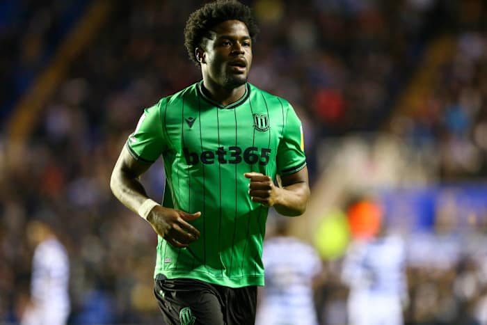 Maja in action for Stoke City last season.